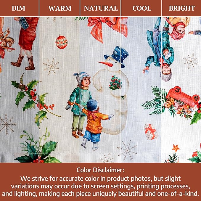 Maison d' Hermine Table Cloth Round Table 100% Cotton 69 Inches Fall Tablecloth Reusable Everyday Use for Thanksgiving Christmas Decorations Dining Farmhouse Party (Chromo)