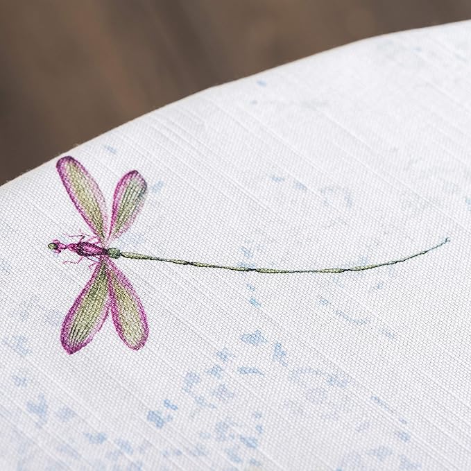 Maison d' Hermine Table Cloth Round Table 100% Cotton 69 Inches Tablecloth Reusable Decorative Everyday Use for Dining Room, Farmhouse, Home, Party, Festive & Wedding Spring Summer - Fleurs De Mai