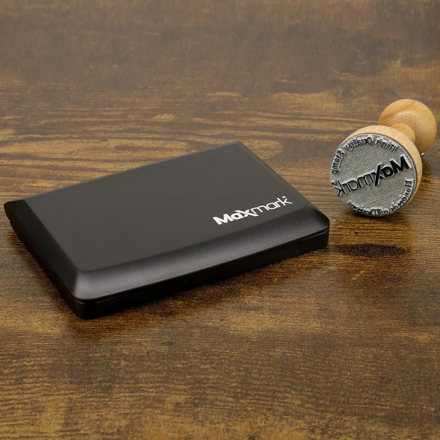 MaxMark Large Green Stamp Pad - 2-3/4" by 4-1/4" - Premium Quality Felt Pad