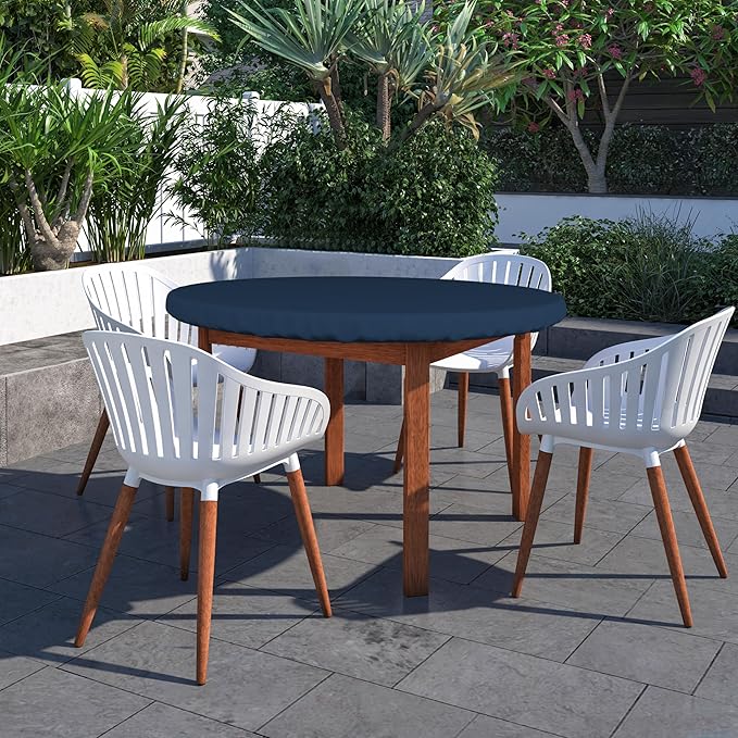 Covers & All Round Table Top Cover, 12 Oz Waterproof UV & Weather Resistant Patio Table Cover, Outdoor Table Cover for Patio Outdoor Furniture & Coffee Table (41" Dia x 4" H Inches, Blue)
