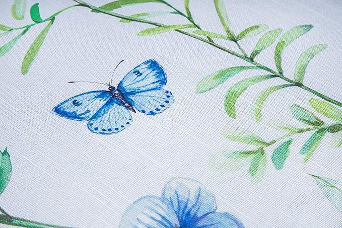 Maison d' Hermine Table Cloth Square Table 100% Cotton 54 x 54 Inches Tablecloth Reusable Decorative Everyday Use for Dining Room, Farmhouse, Home, Party, Festive & Wedding Spring Summer - Just Floral