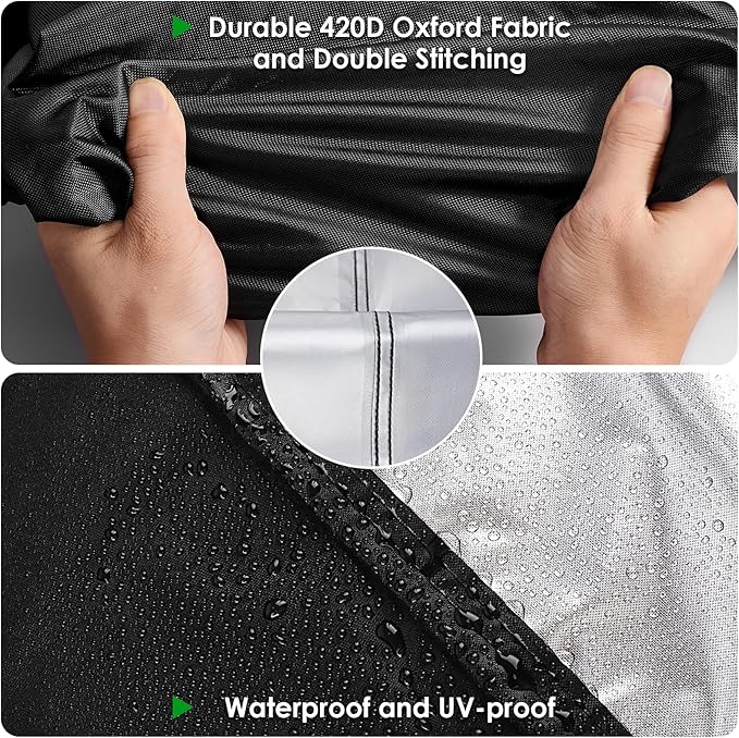 Outdoor Table Cover for Outdoor Bar Buffet Table, 44inch Waterproof Bar Height Patio Furniture Cover for Patio Bar Table,Grill Cart-44"L x 22"W x 32"H