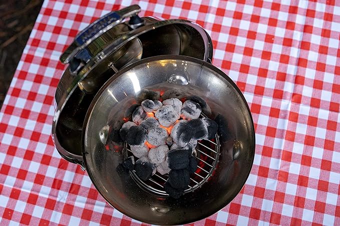Magma C10-100 Beach Fire Charcoal Grill | Portable Beach BBQ | Compact Charcoal Grill | Outdoor Grill