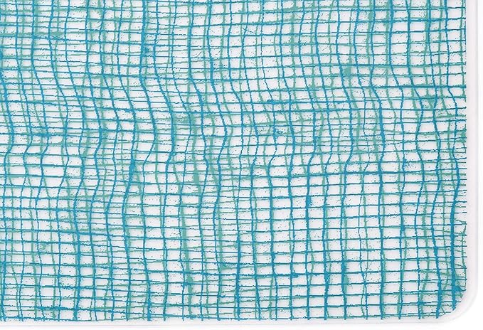 MODERN-TWIST 100% Plastic Free Silicone Tabletop, Dining, Decoration, Modern Design, Placemat Rectangle, Seafoam