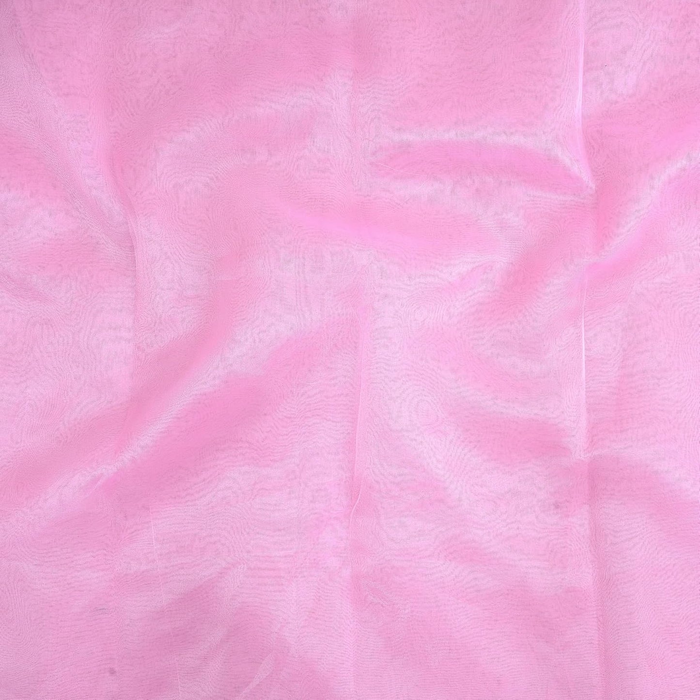 Organza Fabric 5 Yard Bridal Solid Sheer Organza Fabric Bolt for Wedding Dress, Fashion, Crafts, Decorations Silky Shiny Organza 44" - (5 Yard, Baby Pink)