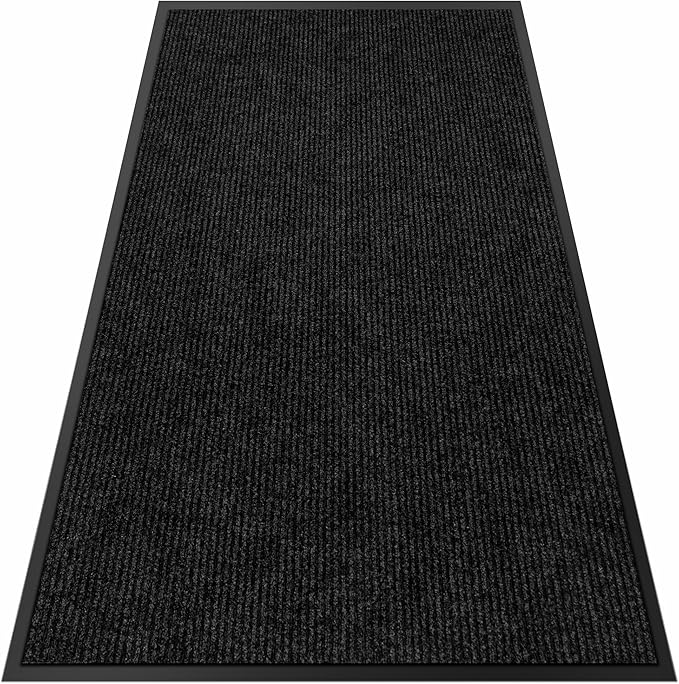 4′ x 15′ Front Door Mat Indoor Outdoor Entrance, Commercial Floor Mat Heavy Duty Dirt Trapper Entryway Doormat, Custom Size Non Slip Rubber Backing Welcome mat, Door Mat for High Traffic Area