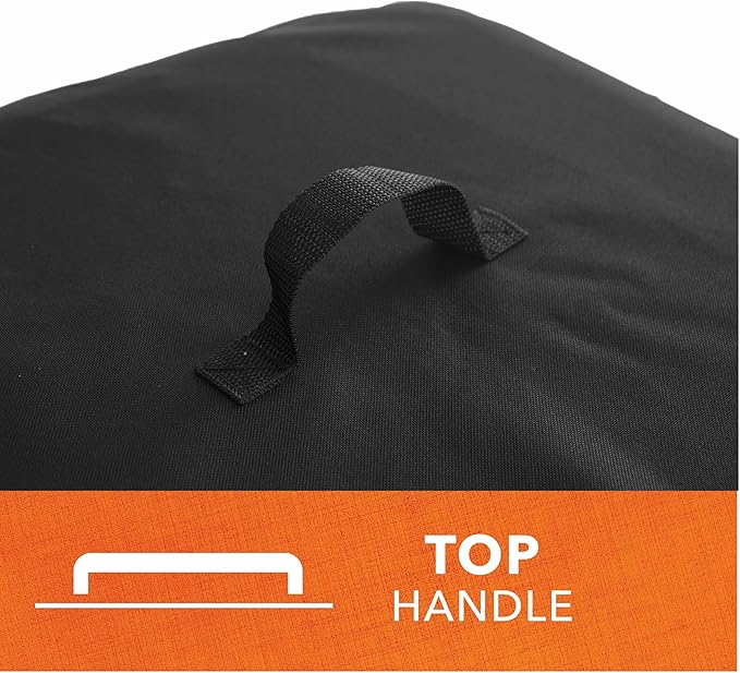 Modern Leisure 2974 Basics Walk-A-Bout Charcoal Grill Cover (21.5 L x 21.5 D x 14.5 H inches) Water-Resistant, Black