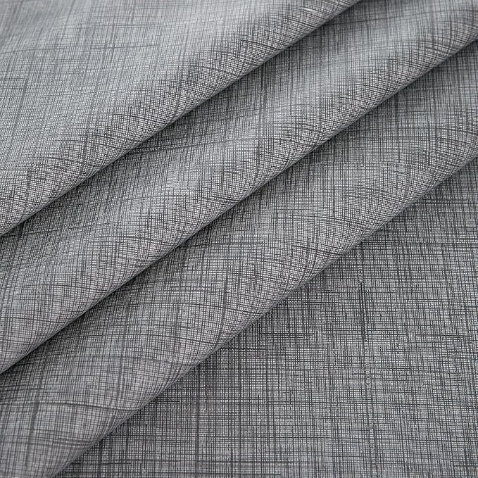LIBERECOO Vinyl Tablecloth with Flannel Backing, Premium Gray, Waterproof, Stain-Resistant, Easy-Clean Table Cover for Dining, Kitchen, and Outdoor Use, 60" x 60" Square
