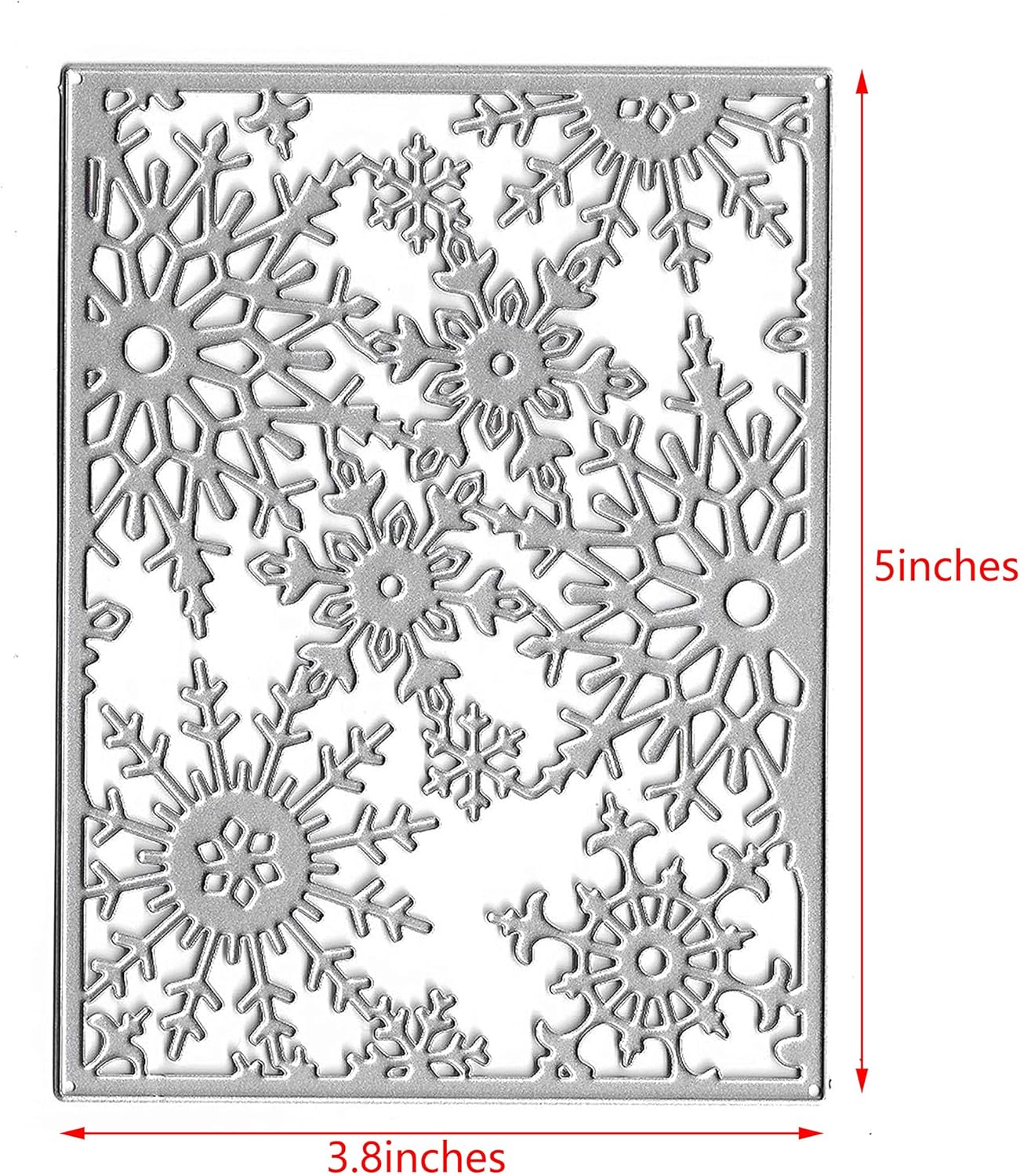 Metal Cutting Dies DIY Merry Christams Embossing Stencil Template Scrapbooking Card Making Mold Photo Album Arts Crafts Tools (Christmas Snowflake-9.8x13cm)