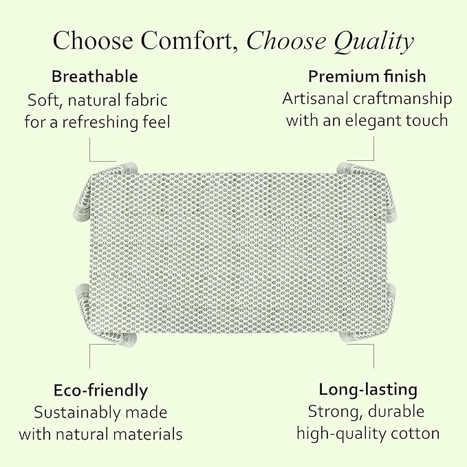 CPC Tablecloth 100% Cotton 70x108 Inch Indian Block Print Rectangle Table Cover, Green Table Cloth for Weddings, Spring/Summer, Barbeque - Emerald Green