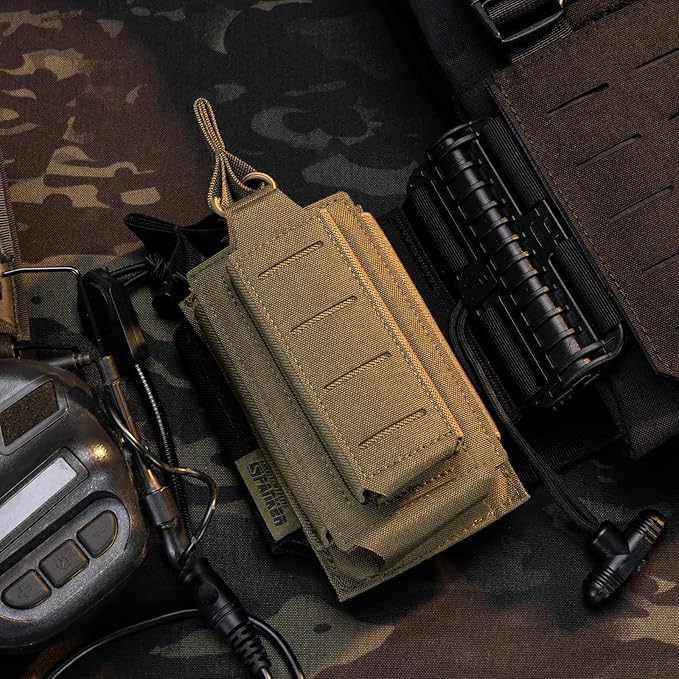 EXCELLENT ELITE SPANKER Tactical Open-Top Single/Double/Triple Molle Mag Pouch for Pistol Mag Pouch Tactical Bag Accessories Holder