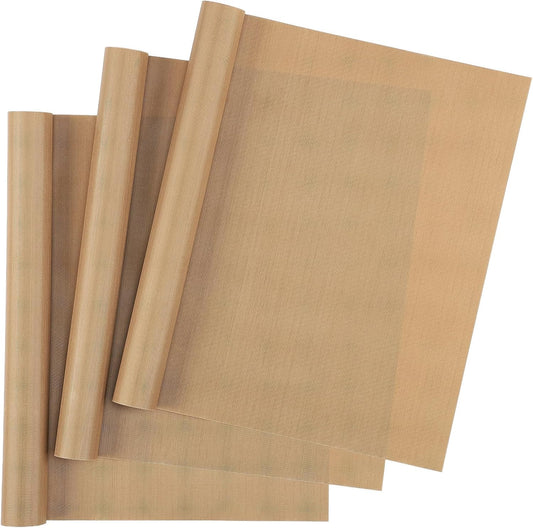 Svaldo Teflon Sheets for Heat Press, 3 Pack, 12x16 Heat Press Paper for T Shirts, Hat, Reusable Non Stick PTFE Teflon Sheet, Iron Transfer Paper for Sublimation Machine, Craft & Baking