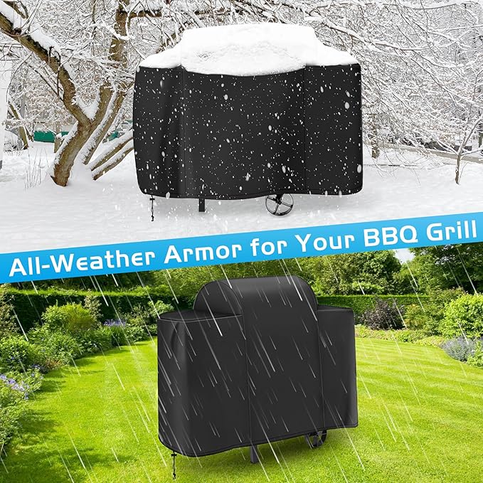 Grill Cover for Pit Boss 440 Deluxe Wood Pellet 440D2 440D 456D 456D3 440TGR1 Smoker Waterproof Pitboss Cover 73440 600D Heavy Duty Outdoor Accessory