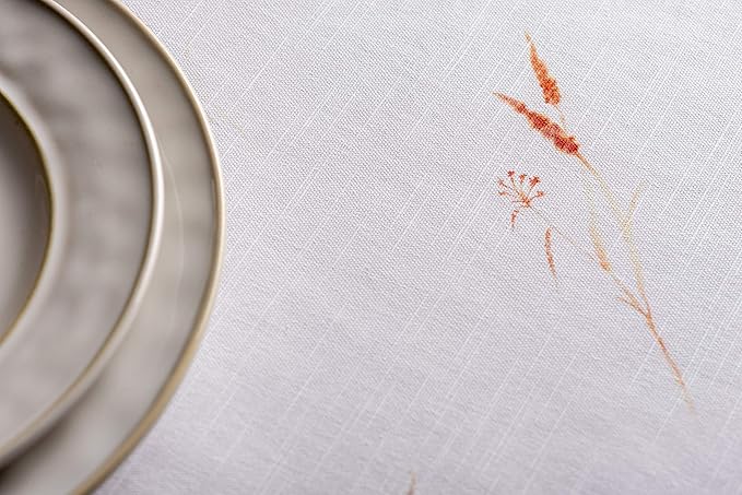 Maison d' Hermine Table Cloth Round Table 100% Cotton 69 Inches Fall Tablecloth Reusable Everyday Use for Thanksgiving Christmas Decorations Dining Farmhouse Party (Faisan D'Automne)
