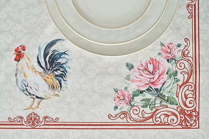 Maison d' Hermine Table Cover 100% Cotton 60"x120" Decorative Tablecloth Washable Rectangle Tablecloths, Dining, Home, Wedding, Banquet, Buffet, Campagne - Spring/Summer