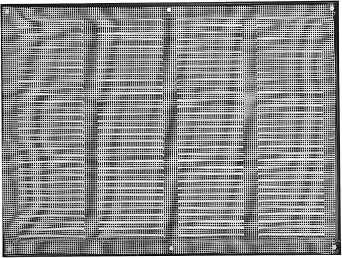Repa Market 2-Pack Air Vent Cover 16x12 Inch (Outer Dimensions) Black Galvanized Steel Louvered Grill Cover with Mesh Screen/Wall or Ceiling Vent/HVAC Register for Indoor and Outdoor Ventilation