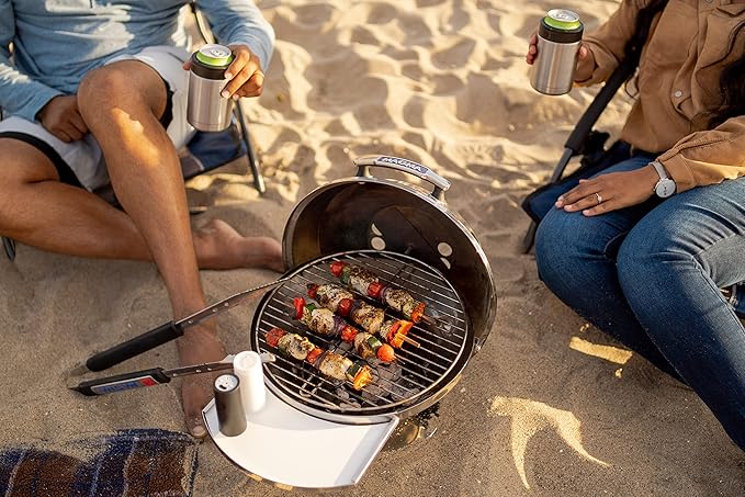 Magma C10-100 Beach Fire Charcoal Grill | Portable Beach BBQ | Compact Charcoal Grill | Outdoor Grill