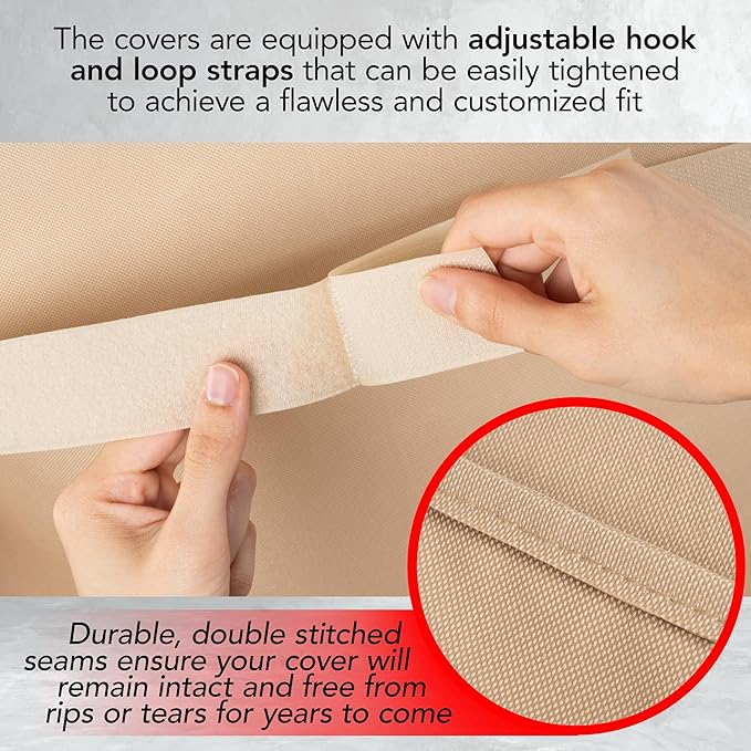 Heavy Duty BBQ Grill Cover for Outdoor Grill, 30 Inch – Waterproof, Weather Resistant, UV & Fade Resistant with Adjustable Straps – Gas Grill Cover for Weber, Genesis, Charbroil, etc. Tan