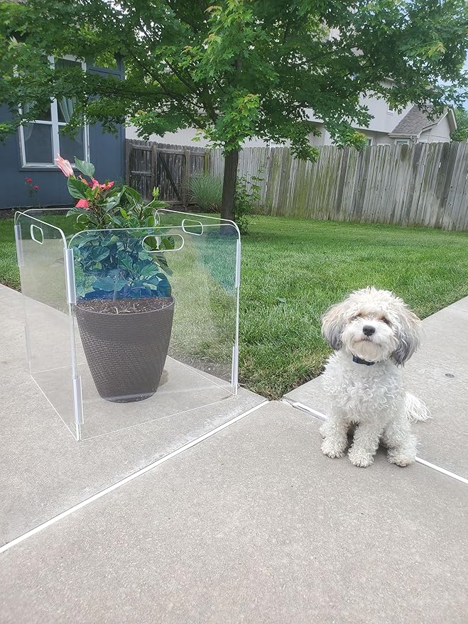 Pet Barrier (4-Panel) | Free-Standing Pet Gate | Foldable | Protect Your Indoor Living Spaces, Decorations, and Important Items from Pets | Made in The USA