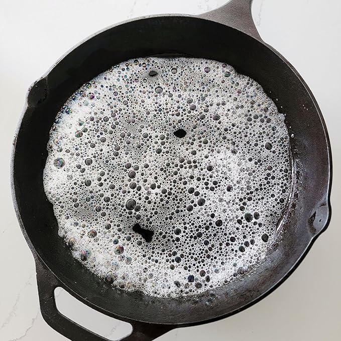 CARON & DOUCET - Ultimate Cast Iron Set: Seasoning Oil, Cleaning Soap & Restoring Scrub | 100% Plant-Based & Best for Cleaning Care, Washing, Restoring & Seasoning Skillets, Pans & Grills!