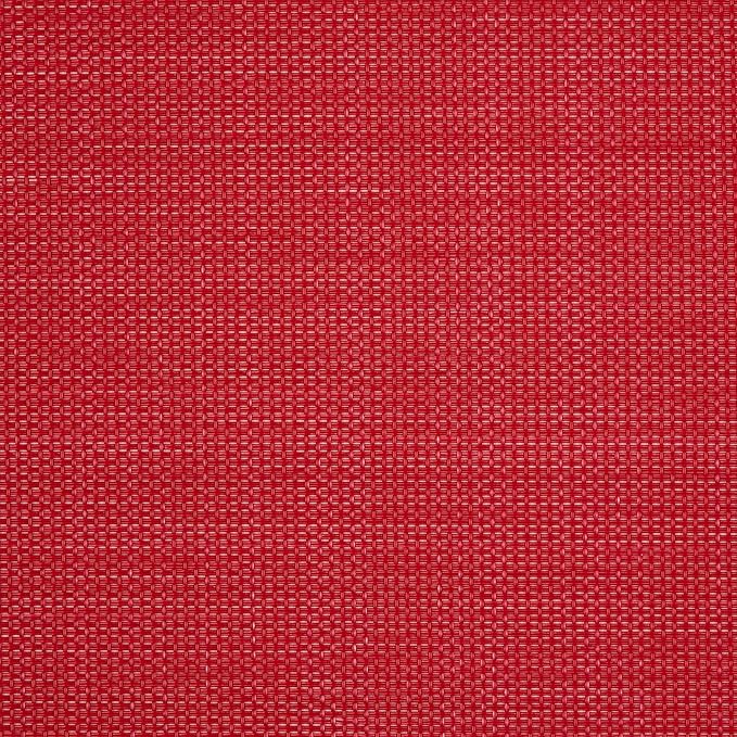 DII PVC Tabletop Collection Woven Indoor/Outdoor, Wedge Placemat Set, Tango Red, 6 Piece