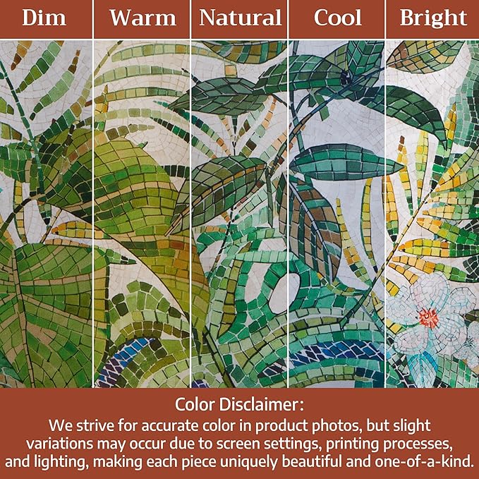 Maison d' Hermine Premium Table Cloth Rectangle Table 100% Combed Cotton 108 x 70 Inches Tablecloth Reusable Decorative for Dining Room, Farmhouse, Home, Party, Festive & Wedding - Mosaic