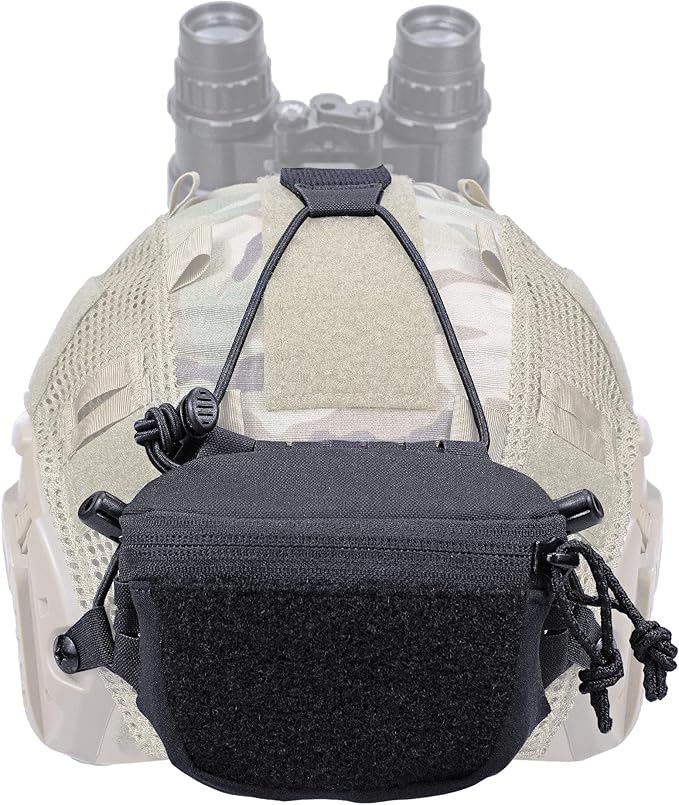 Tactical NVG Battery Pouch Helmet Mounted, Counter Weight Pouch GP Balance Retention for Fast MK1 PJ Airsoft Helmet