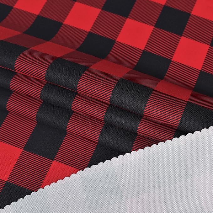 Classic Gingham Buffalo Tablecloth Fabric - Oblong 90x132 Inch Water Proof Checkered Table Cloth for Indoor Outdoor - Table Cover for Birthday, Picnics, BBQs, and Parties