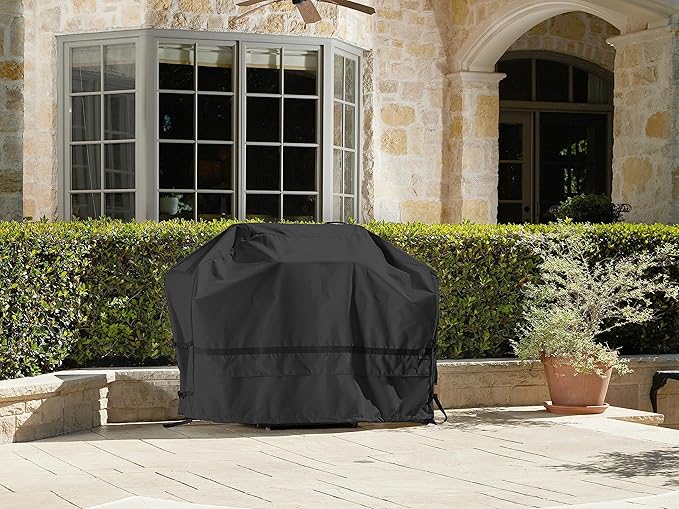Covermates Grill Cover - Weather Resistant Outdoor Cover, Heavy Duty BBQ Covers for Large Outdoor Kitchen, Prestige 900D Polyester, 92 Inch, Black