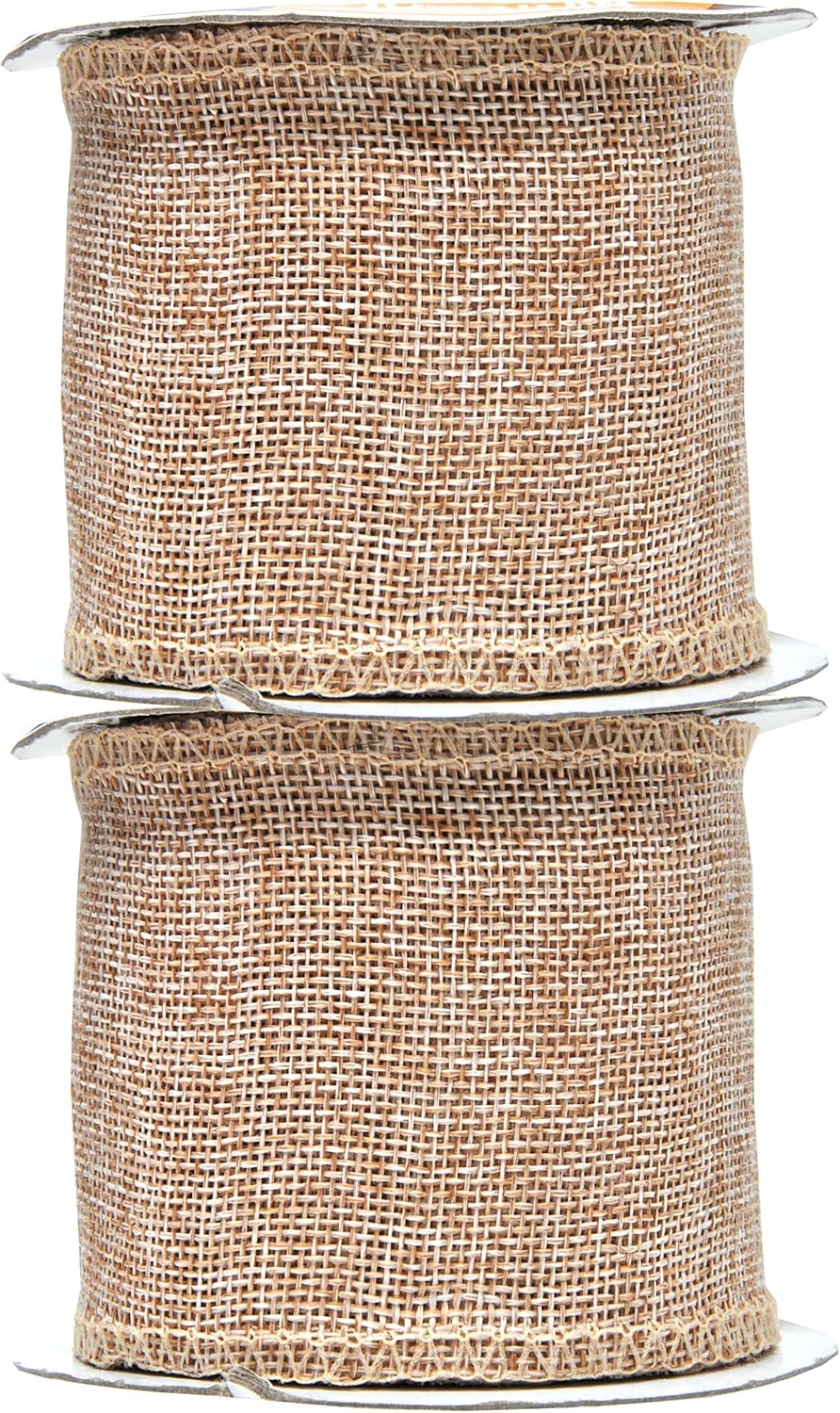 Mandala Crafts Natural Burlap Ribbon 3 Inches Wide Jute Ribbons for Crafts - 20 Yds Roll Rustic Burlap Wrap Trim Ribbons for Wreaths Bows Wedding Party Decoration