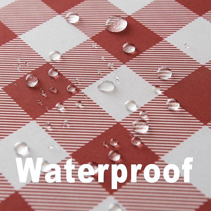 Classic Gingham Buffalo Tablecloth Fabric - Oblong 58x144 Inch Water Proof Checkered Table Cloth for Indoor Outdoor - Table Cover for Birthday, Picnics, BBQs, and Parties