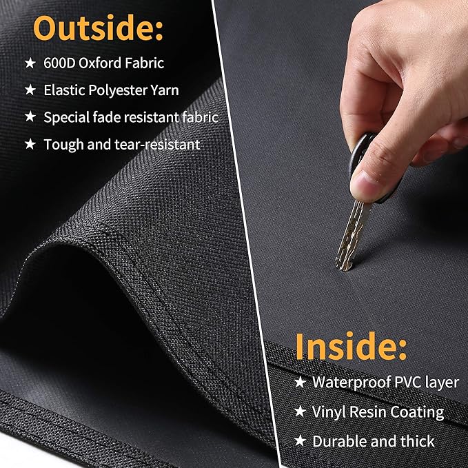 SUPJOYES Grill Cover for Weber Q Series Grills, Portable BBQ Cover for Weber Q2000 and Q200 (Not Fit for Q2200)