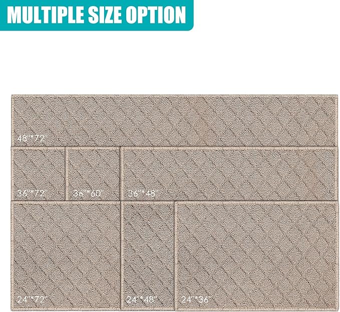 Azadx 2'x3' Front Entryway Door Mat Non Slip Indoor Door mats Washable Entry Mats Welcome Doormat Dirt Trapper for House Entry Low Profile Doormat Indoor Entrance Mat