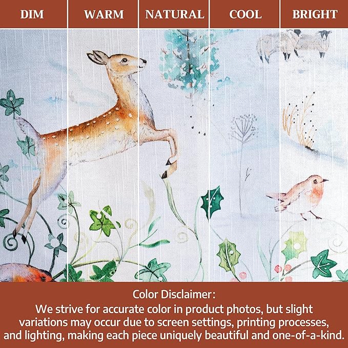 Maison d' Hermine Table Cloth Rectangle Table 100% Cotton 60 x 108 Inches Fall Tablecloth Reusable Everyday Use for Thanksgiving Christmas Decorations Dining Farmhouse Party (Snowy World)