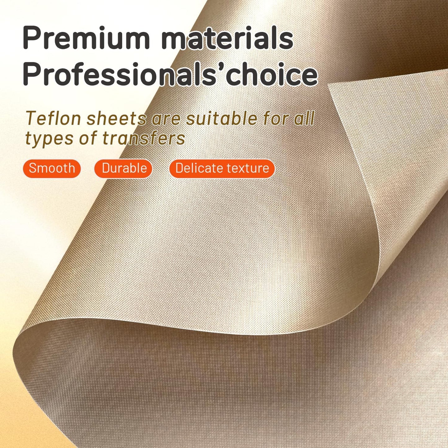 TransOurDream 5 Pack PTFE Teflon Sheets M Size 16 x 12" Ironing Protecter and Sublimation Paper Heat Transfer Paper Reusable Heat Resistant Craft Mat