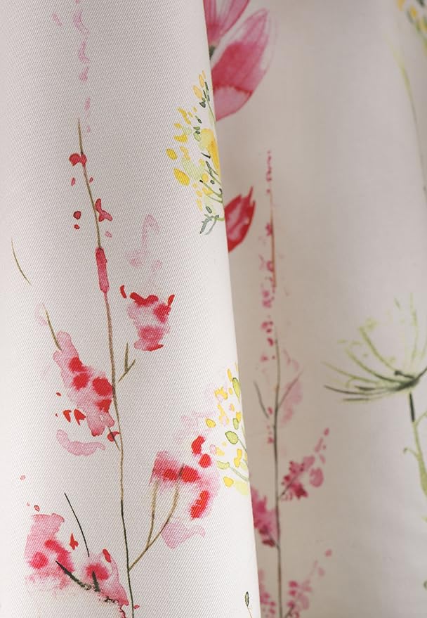 Maison d' Hermine Table Cloth Round Table 100% Cotton 63 Inches Tablecloth Reusable Decorative Everyday Use for Dining Room, Farmhouse, Home, Party, Festive & Wedding Spring Summer - Botanical Fresh