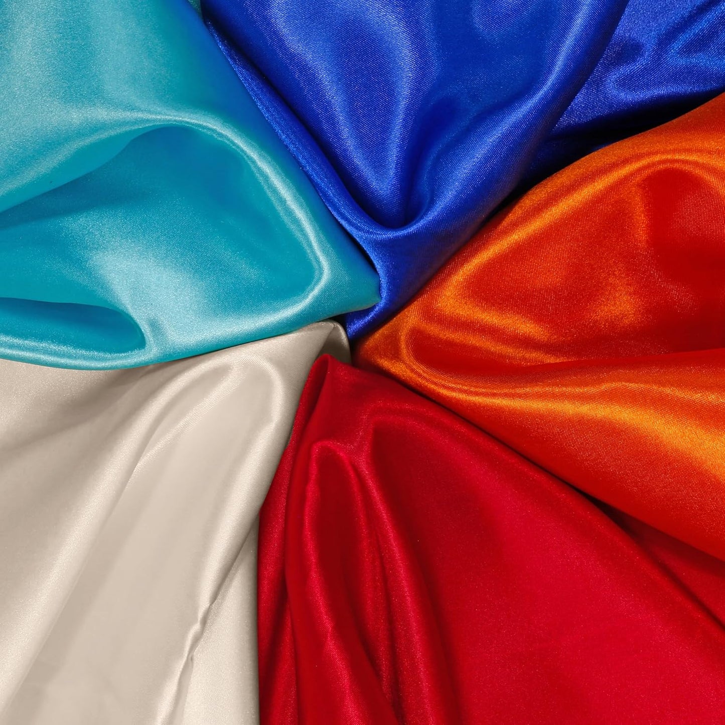 RUDONG M Beige Satin Fabric by The Yard, 1 Yard x 60 Inch Wide Silky Charmeuse Satin Fabric, Soft Satin Fabric for Wedding Decorations, Bridal Dress, Sewing, Accessories, DIY Crafts