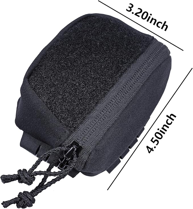 Tactical NVG Battery Pouch Helmet Mounted, Counter Weight Pouch GP Balance Retention for Fast MK1 PJ Airsoft Helmet