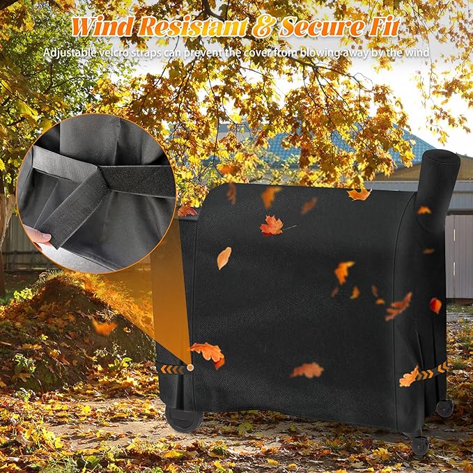 Grill Cover for Traeger Pro 34 780 Series Texas Elite Wood Pellet Replacement Parts BAC380 BAC504 600D Waterproof Outdoor BBQ Covers for Z Grills 700 550 Grilling Accessory