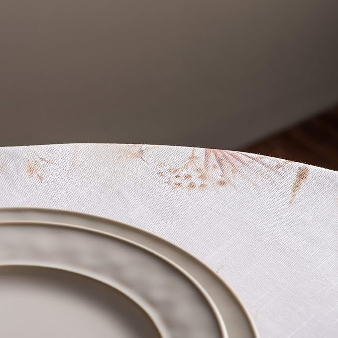 Maison d' Hermine Table Cloth Round Table 100% Cotton 63 Inches Fall Tablecloth Reusable Everyday Use for Thanksgiving Christmas Decorations Dining Farmhouse Party (Faisan D'Automne)