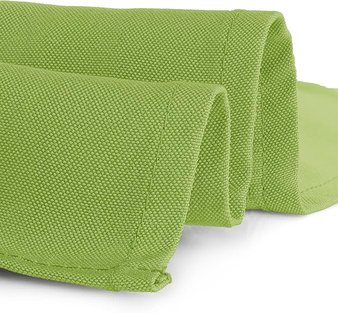 Gee Di Moda Rectangle Tablecloth - 90 x 132 Inch Apple Green Table Cloth for 6 Foot Tables with Floor-Length Drop - Heavy Duty Washable Fabric for Holiday Party, Dinner, Weddings & Baby Shower