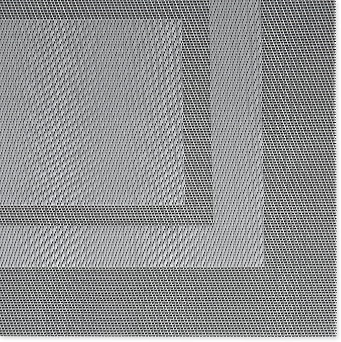 DII PVC Tabletop Collection Woven Indoor/Outdoor, Placemat Set, 13x17.25, Gray, 6 Piece