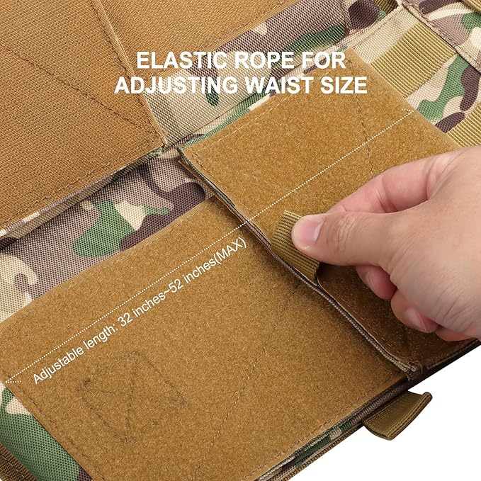 xaegistac Tactical Vest -Adjustable Modular Design for Outdoor, Hunting, and Security
