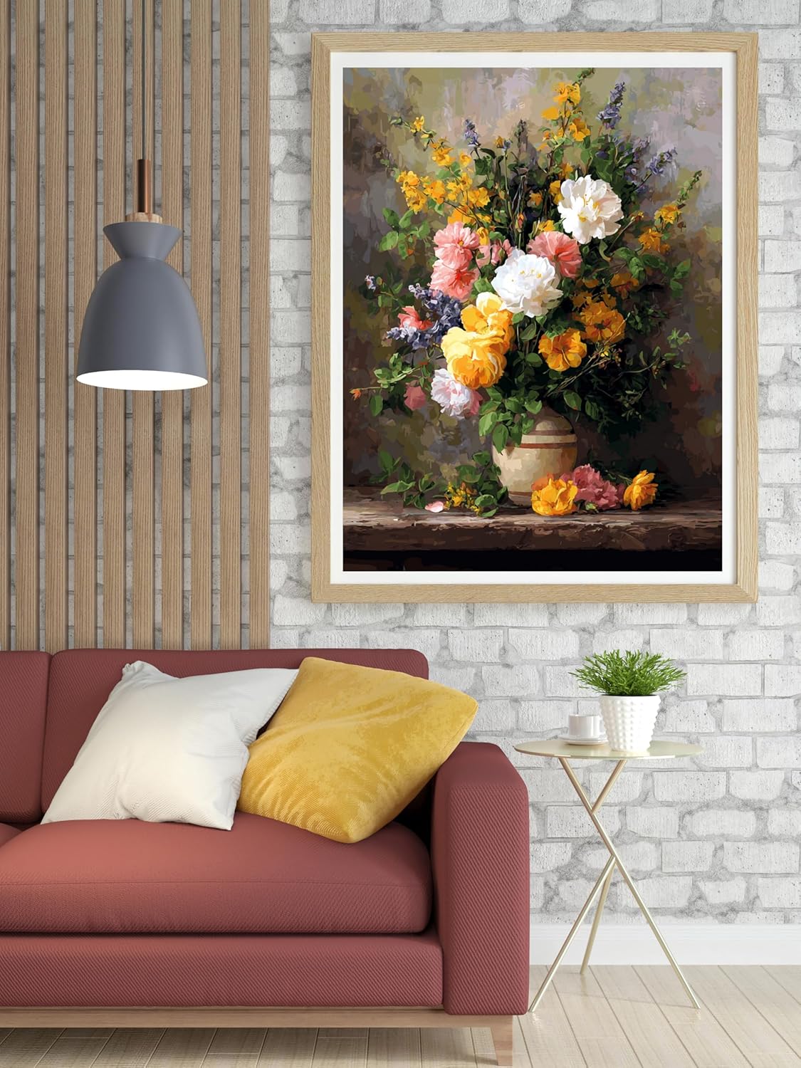 Moohue 14 ct Counted Cross Stitch Kits for Adults Flowers Cross Stitch Patterns Stamped Printed Cross Stitch Kits (Flowers 13)