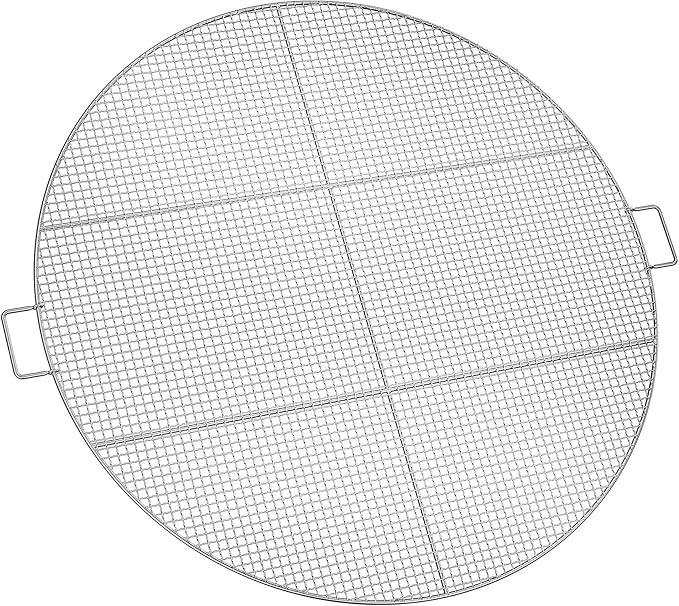 Stanbroil Fire Pit Cooking Grill Grate with 3 Support Bars - Outdoor Round BBQ Campfire Grill Grid - Camping Cookware - Stainless Steel, 36 Inch