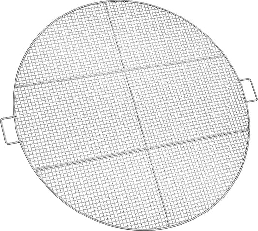 Stanbroil Fire Pit Cooking Grill Grate with 3 Support Bars - Outdoor Round BBQ Campfire Grill Grid - Camping Cookware - Stainless Steel, 36 Inch