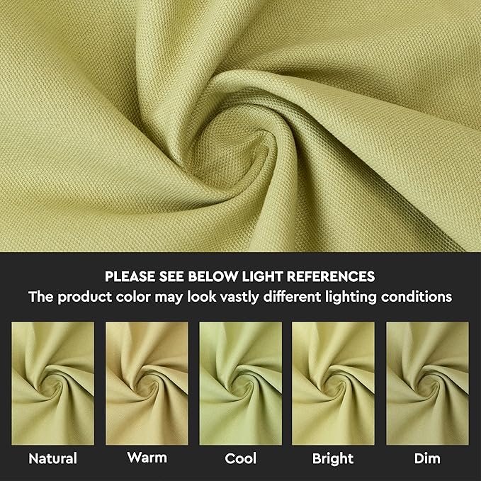 Encasa XO Table Runner 13x72 in Long | Cotton Canvas Fabric | Sage Green Solid Color | Machine Washable & Durable