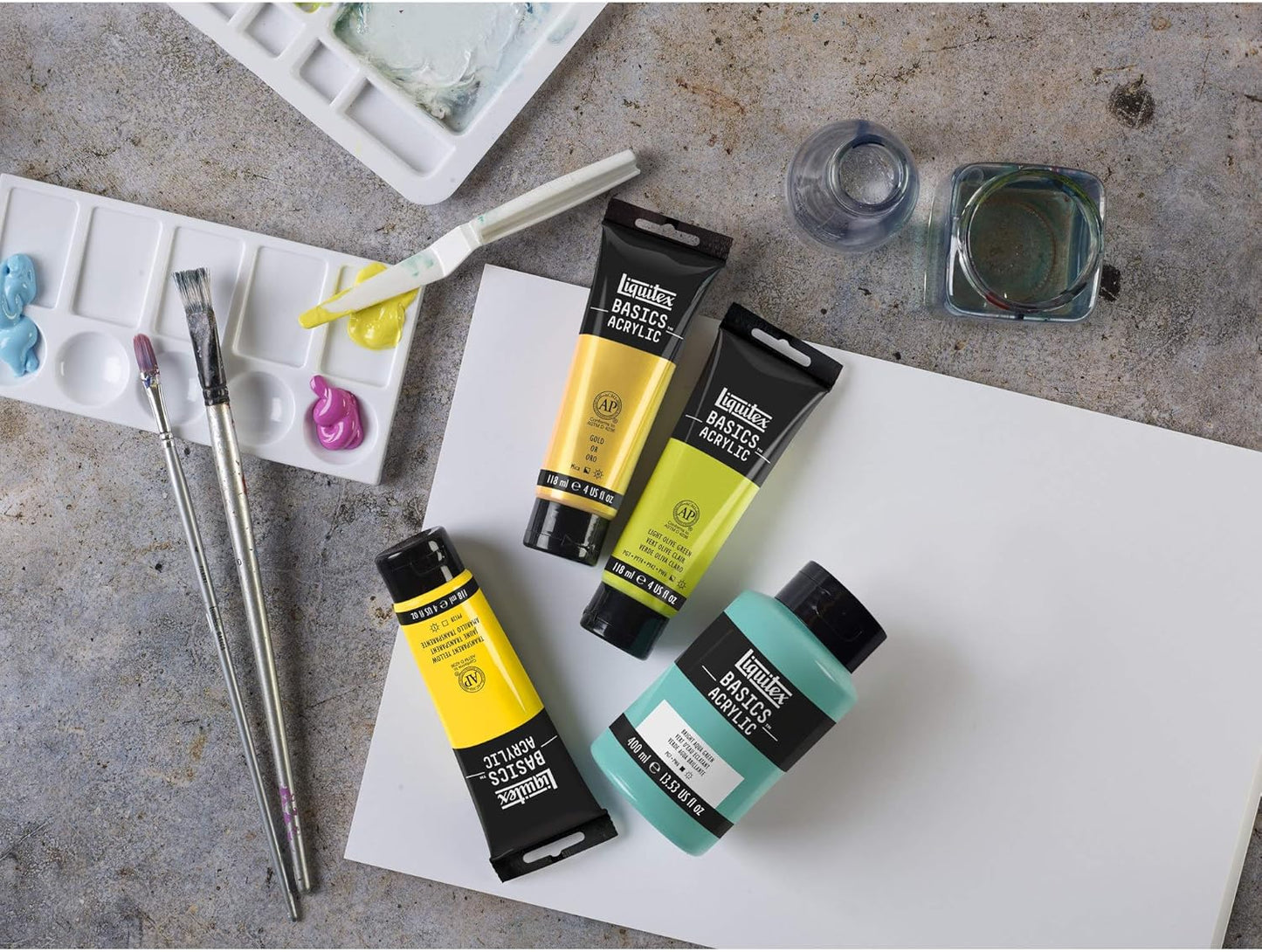 Liquitex BASICS Acrylic Paint, 400ml (13.5-oz) Bottle, Medium Magenta