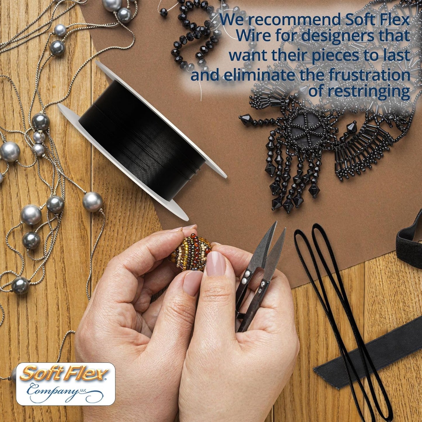 Soft Flex 49 Strand Beading Wire - Heavy 0.24 Diameter - 10 Feet Nylon Design Wire