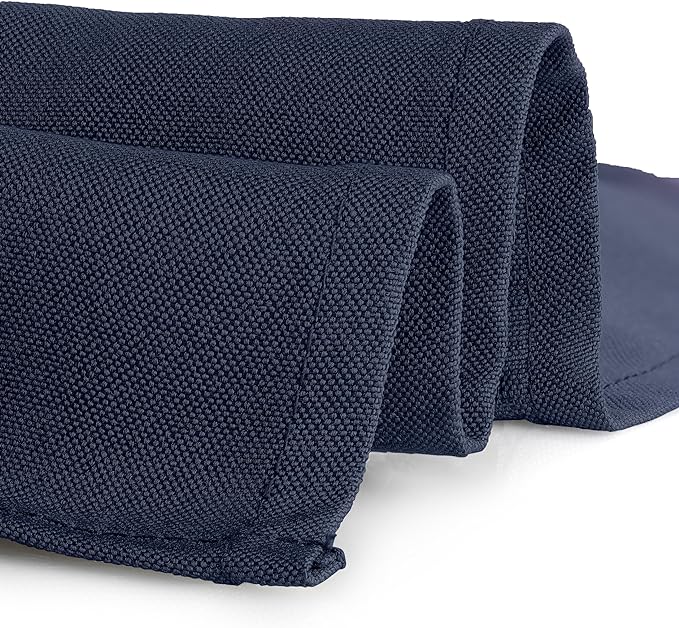 Gee Di Moda Rectangle Tablecloth - 70 x 120 Inch Navy Blue Table Cloth for 6 or 8 Foot Rectangle Tables - Heavy Duty Washable Fabric - for Holiday Party, Dinner, Weddings, Baby Shower & Events